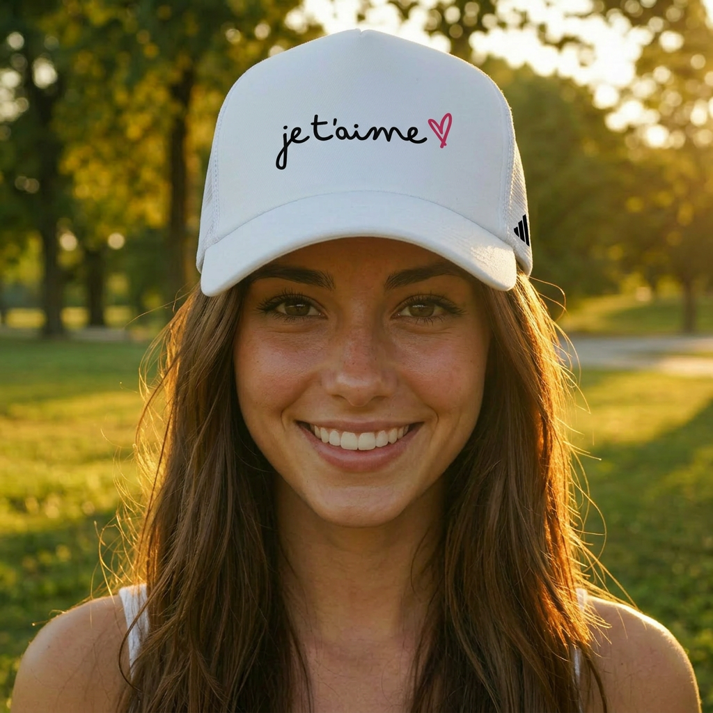 Adidas Trucker Hat - "Je t'aime"