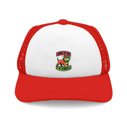 Dog Trucker Hat - "Look At Me I'm Famous"