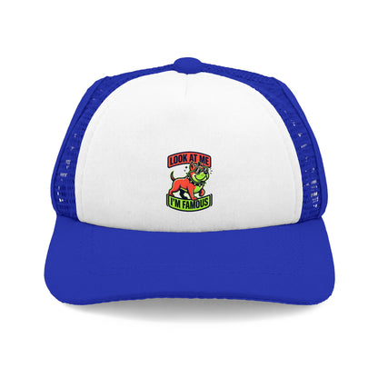 Dog Trucker Hat - "Look At Me I'm Famous"