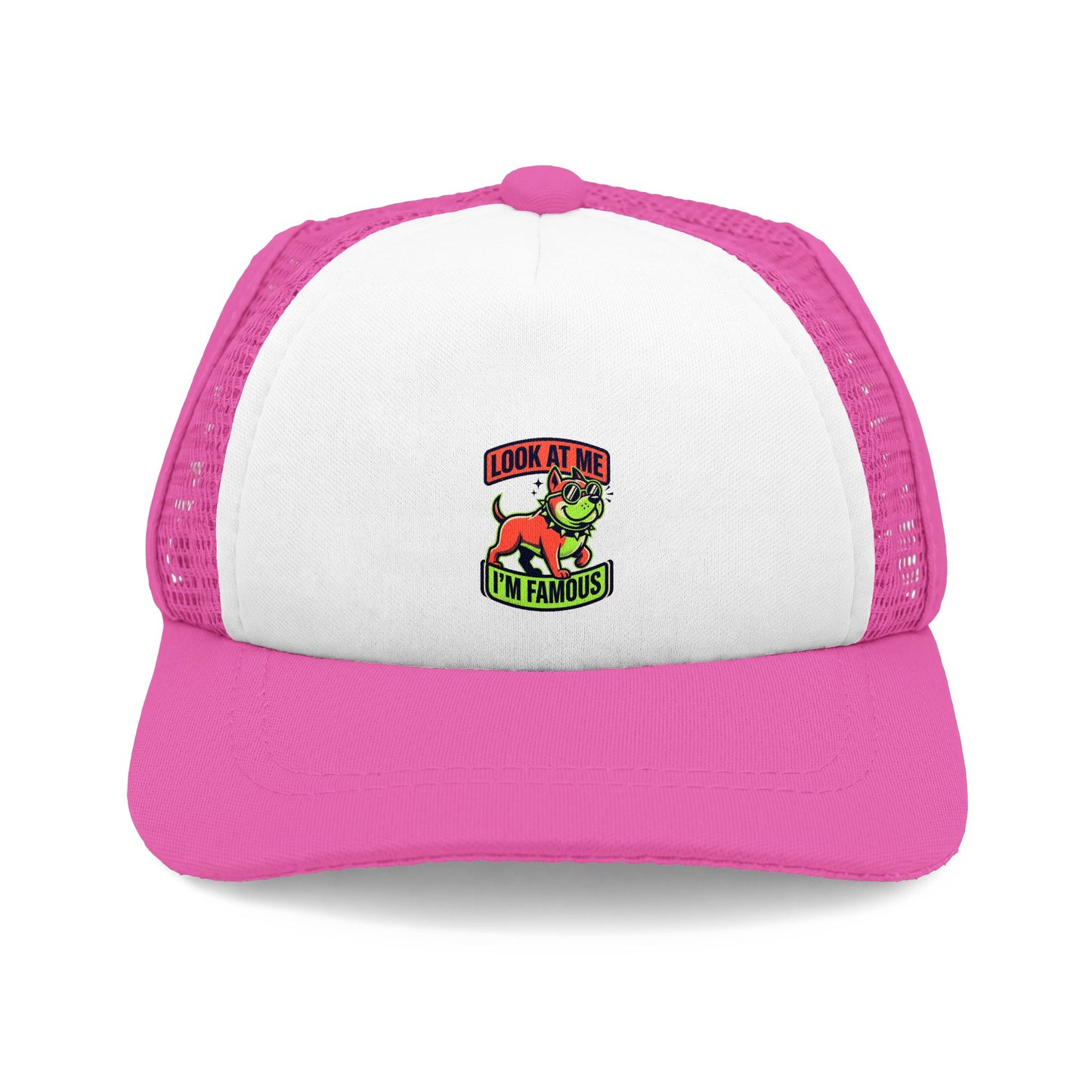Dog Trucker Hat - "Look At Me I'm Famous"