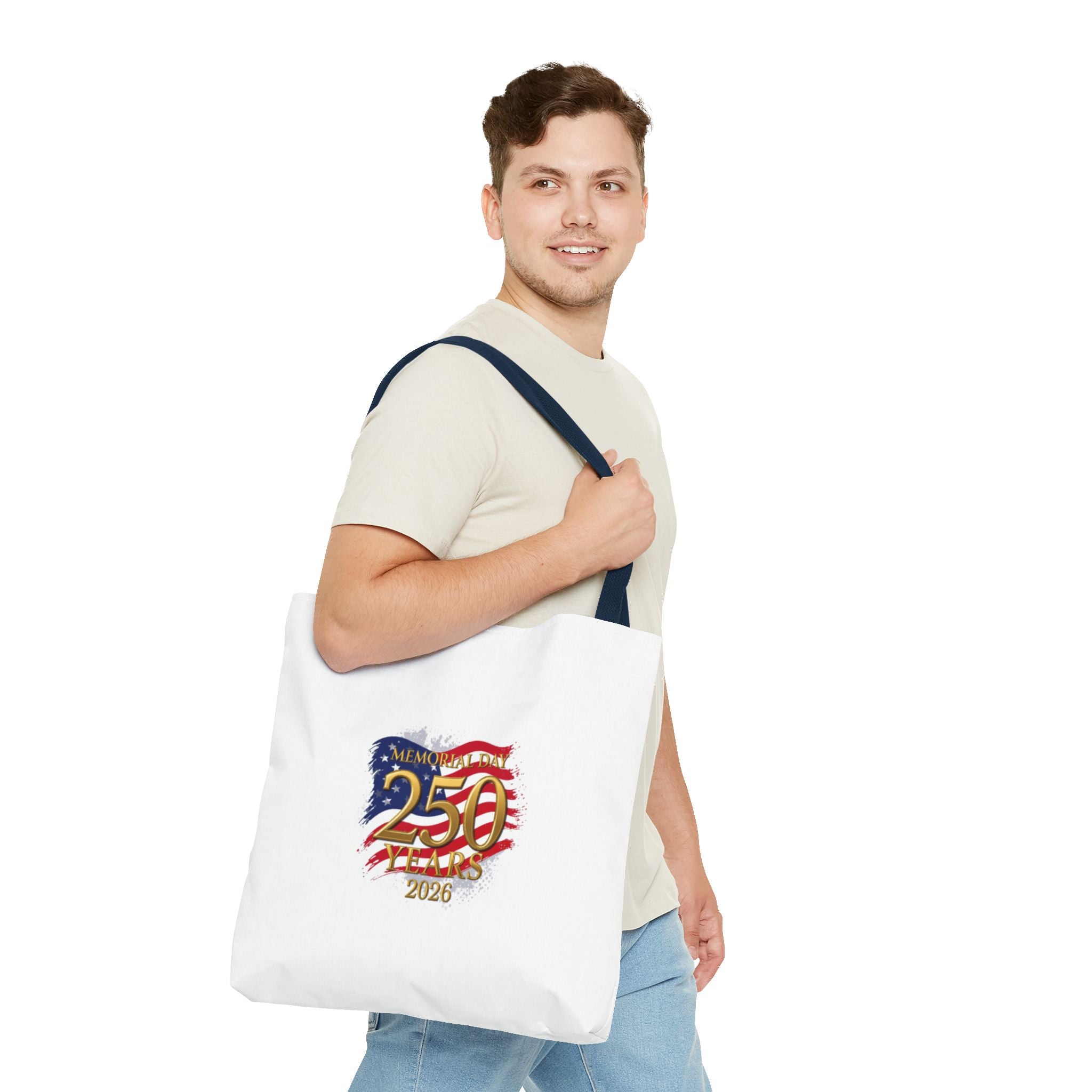 250 Years 2026 Patriotic Tote Bag – American Flag Memorial Celebration