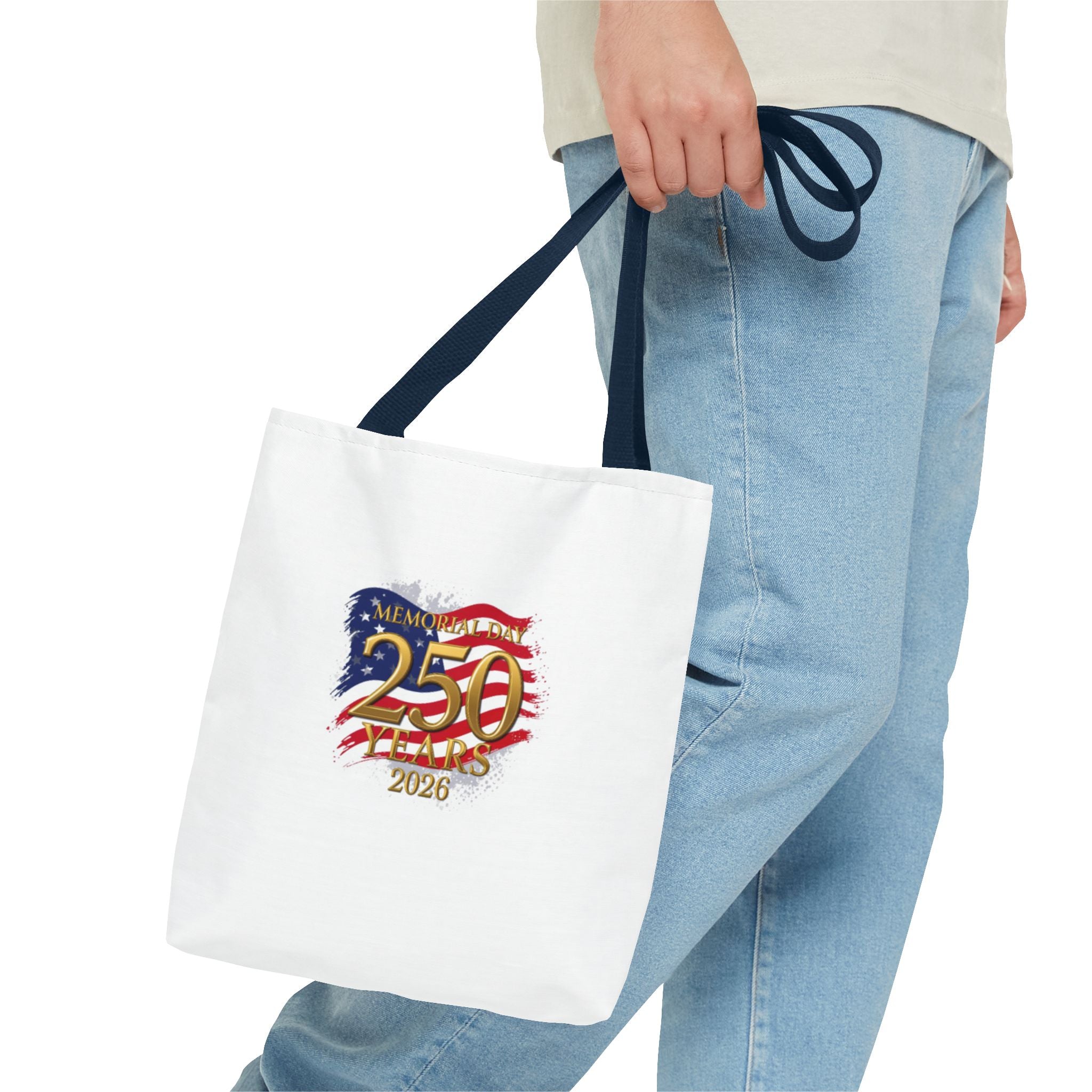 250 Years 2026 Patriotic Tote Bag – American Flag Memorial Celebration
