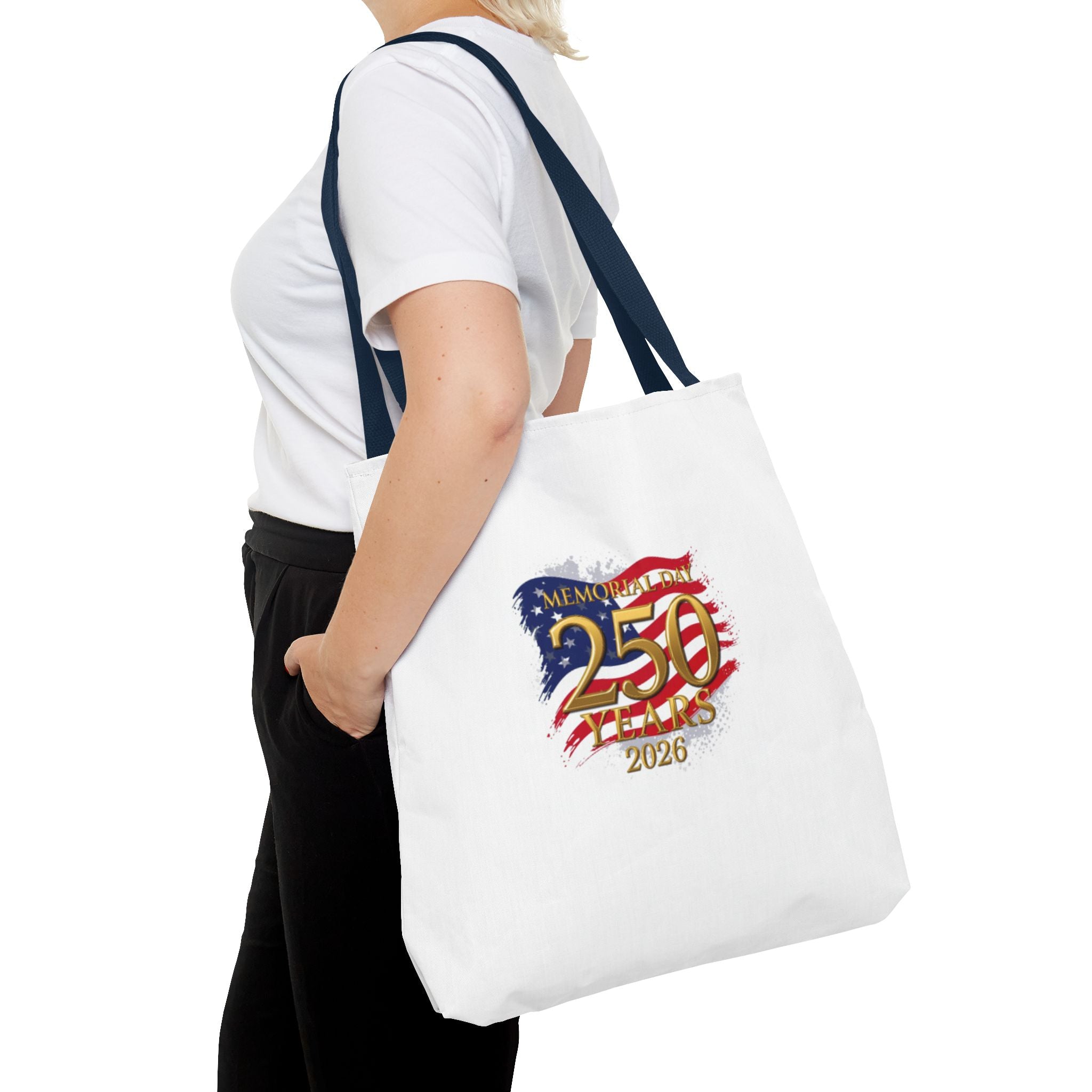 250 Years 2026 Patriotic Tote Bag – American Flag Memorial Celebration