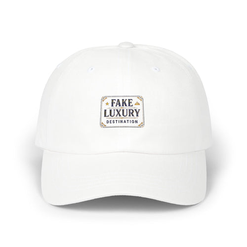 Dad Cap — "Fake Luxury" Embroidered Patch Baseball Hat