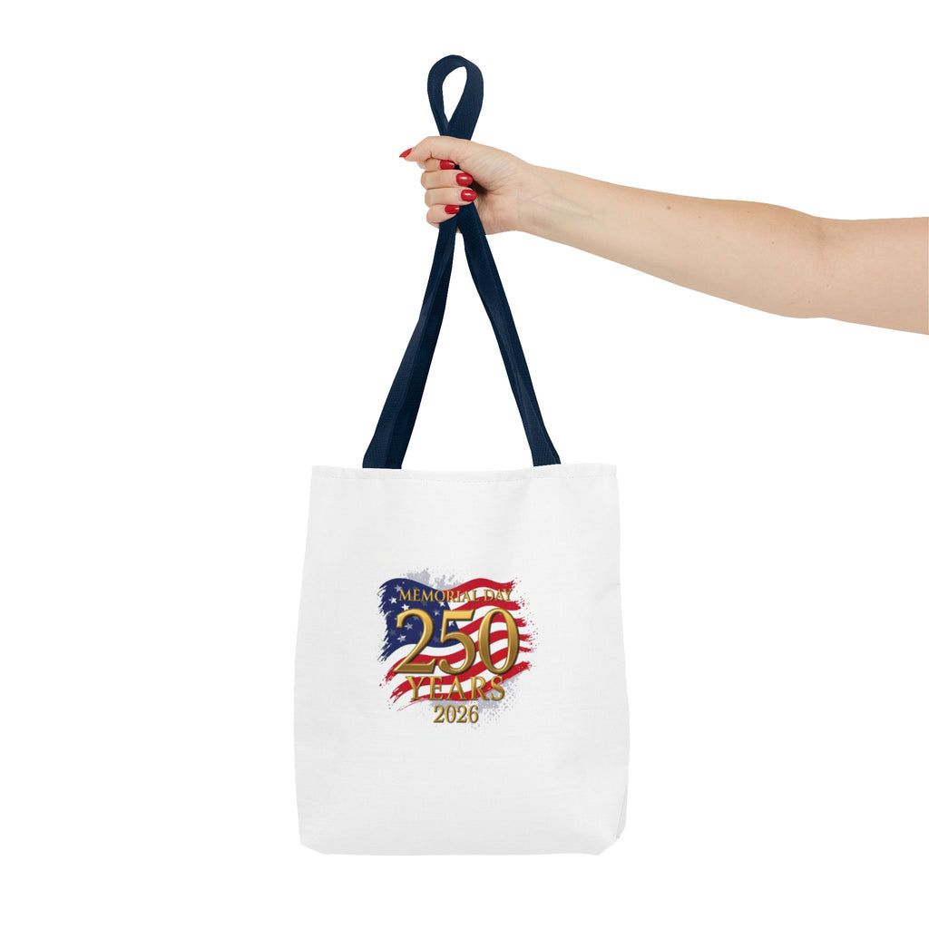 250 Years 2026 Patriotic Tote Bag – American Flag Memorial Celebration