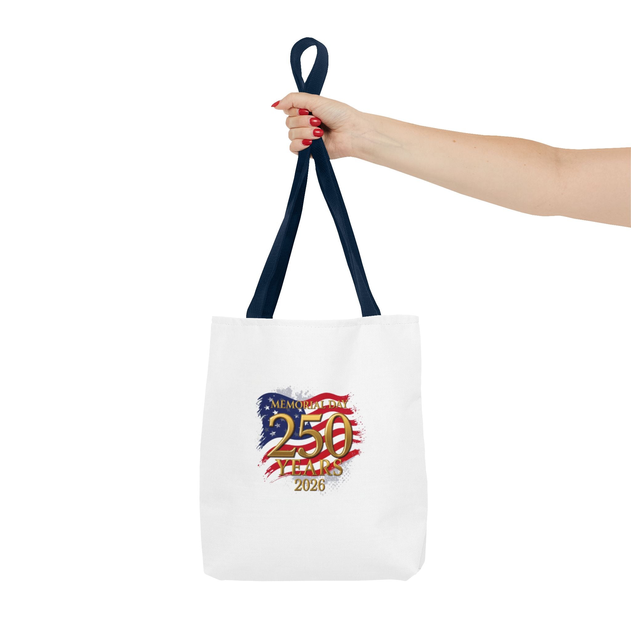 250 Years 2026 Patriotic Tote Bag – American Flag Memorial Celebration