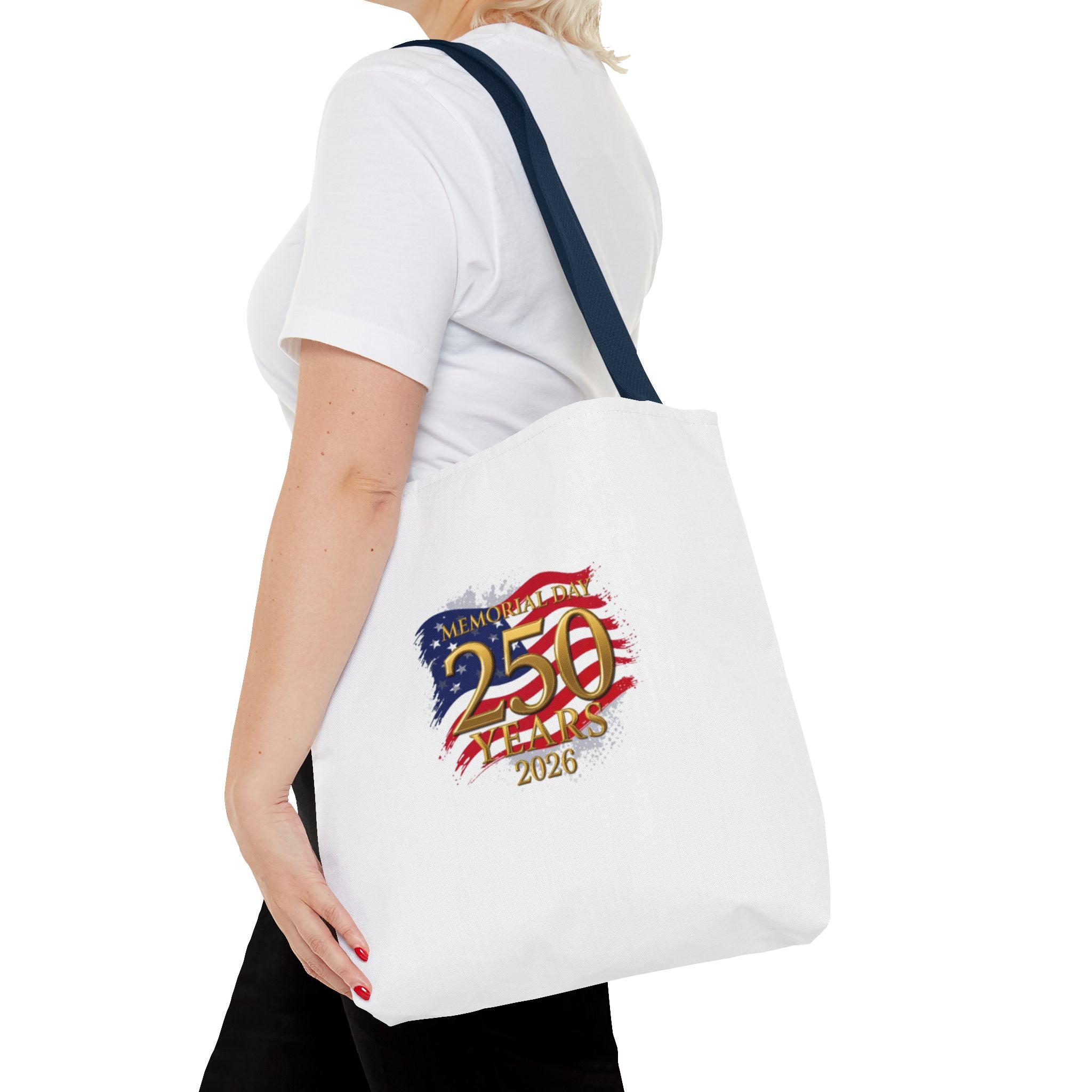 250 Years 2026 Patriotic Tote Bag – American Flag Memorial Celebration