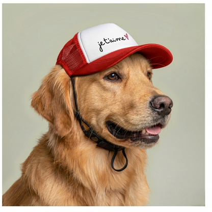 Je t'aime Dog Trucker Hat